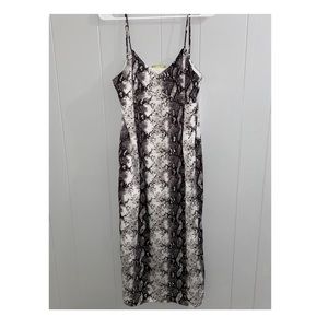 Gianni Bini silk snake skin dress.